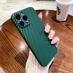 Stylish Carbon Fiber Shockproof Phone Case for iPhone