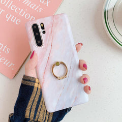 Marble Phone Case Stand For Huawei Mate 20 Lite - Mobile Gadget HQ