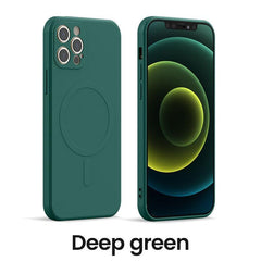 Magsafe Wireless Charging Phone Case For iPhone Liquid Silicone Magnetic Case - Mobile Gadget HQ