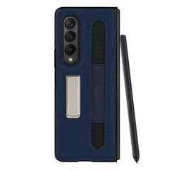 leather galaxy z fold 3 case with s pen holder