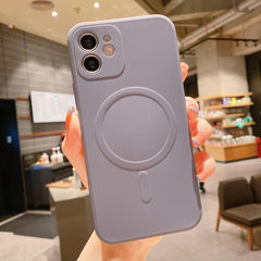Magsafe Wireless Charging Phone Case For iPhone Liquid Silicone Magnetic Case - Mobile Gadget HQ