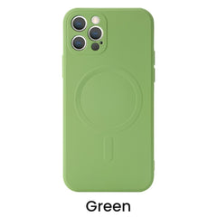 Magsafe Wireless Charging Phone Case For iPhone Liquid Silicone Magnetic Case - Mobile Gadget HQ