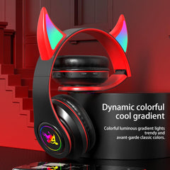Kids Wireless Headphone Luminous Foldable Bluetooth Earphones
