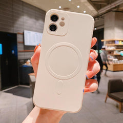 Magsafe Wireless Charging Phone Case For iPhone Liquid Silicone Magnetic Case - Mobile Gadget HQ