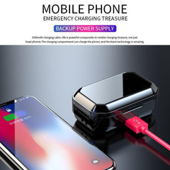 Bluetooth Stereo Earphone Wireless IPX7 Waterproof Touch Earbuds - Mobile Gadget HQ
