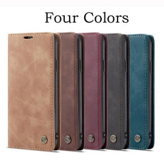 Luxury Leather Wallet Flip Case for iPhone - Mobile Gadget HQ