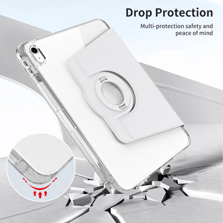 For iPad 2025 / 2022 360 Rotation Detachable Clear Acrylic Leather Tablet Case(Grey) - Mobile Gadget HQ