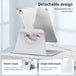 For iPad 2025 / 2022 360 Rotation Detachable Clear Acrylic Leather Tablet Case(Grey) - Mobile Gadget HQ