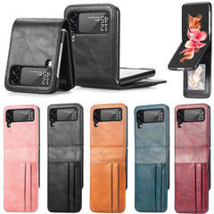 Leather Phone Case Card Slot for Samsung Galaxy Z Flip 3 - Mobile Gadget HQ