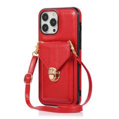 leather IPhone case with card holder