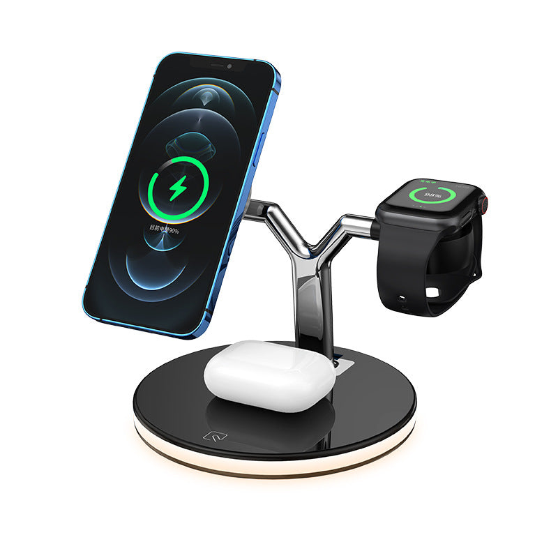 3 in 1 Wireless Charging Station for Smartphones, Smartwatches, and Earbuds
