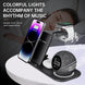 Wireless Charging Mobile Phone Charging Stand For Watch Headphones With Alarm Clock Bluetooth Speaker Night Light - Mobile Gadget HQ