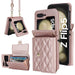 Crossbody Leather Case for Z Flip Phone Protective Case - Mobile Gadget HQ