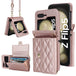 Crossbody Leather Case for Z Flip Phone Protective Case - Mobile Gadget HQ