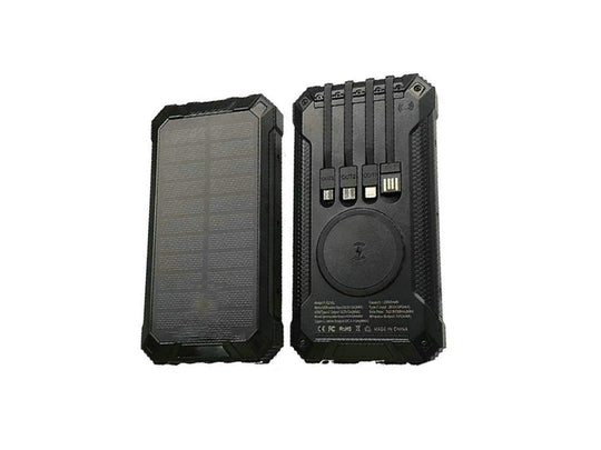 Wireless Charging Solar Power Mobile Phone Power Bank - Mobile Gadget HQ