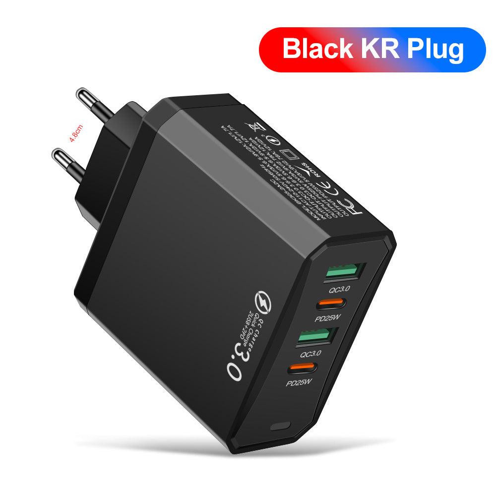 Four Port Mobile Phone Charger Fast Charging - Mobile Gadget HQ