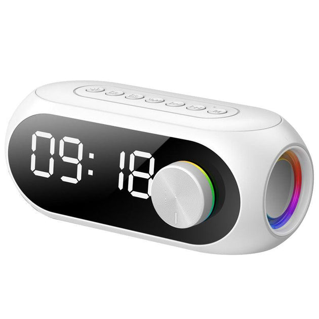 Wireless Bluetooth Speaker With Clock Alarm RGB Lights - Mobile Gadget HQ