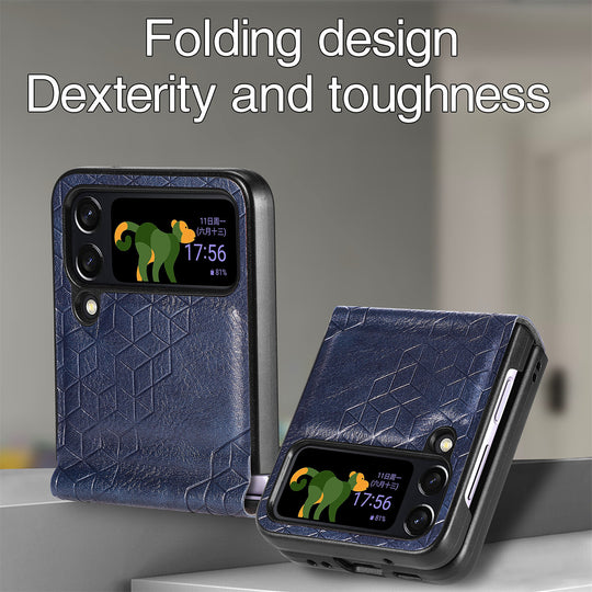 faux leather case for samsung galaxy z flip 4