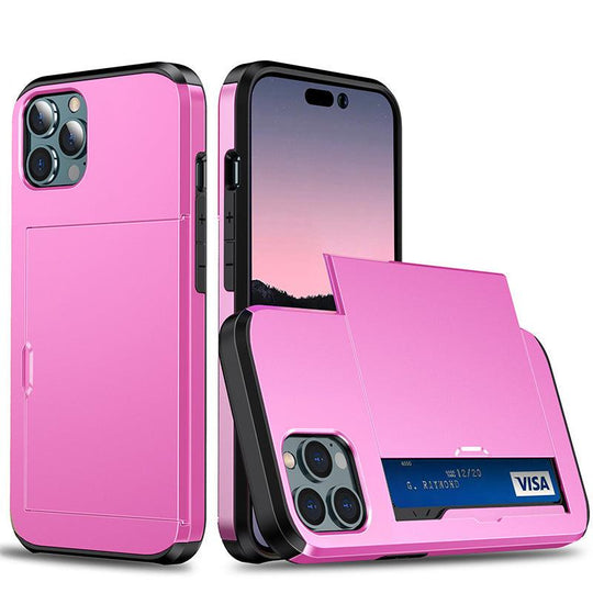 iPhone Case Wallet with Credit Card Slot Holder For iPhone 12 13 14 - Mobile Gadget HQ