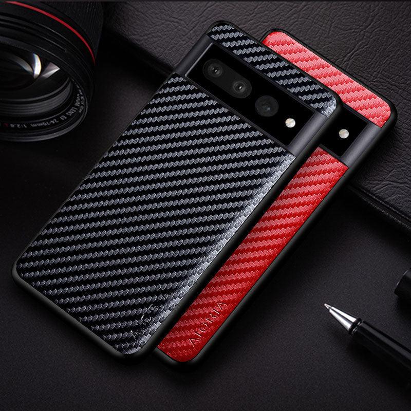 Luxury Carbon Fiber Woven Pattern Phone Case for Google Pixel - Mobile Gadget HQ