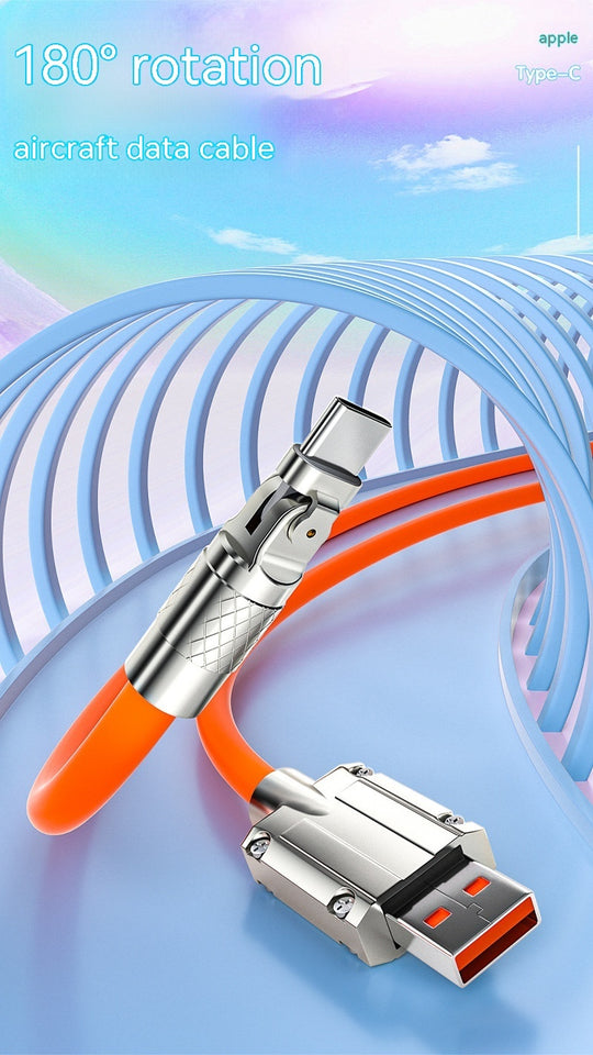 Mobile Phone Fast Charge Charging Rotating Elbow Data Cable(2 Pack) - Mobile Gadget HQ