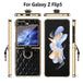 Luxury Diamond Ring Bracket Phone Case for Z Flip 5 - Mobile Gadget HQ