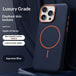 Luxury Magnetic Lambskin Case for iPhone 17