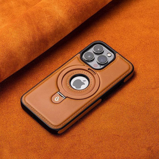 Leather Magnetic Bracket Case For iPhone Phone Protective Case - Mobile Gadget HQ