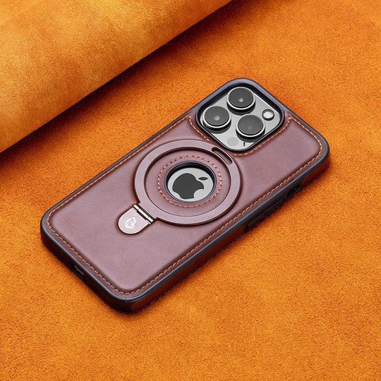 Leather Magnetic Bracket Case For iPhone Phone Protective Case - Mobile Gadget HQ