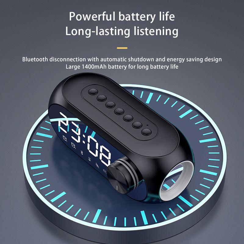 Wireless Bluetooth Speaker With Clock Alarm RGB Lights - Mobile Gadget HQ