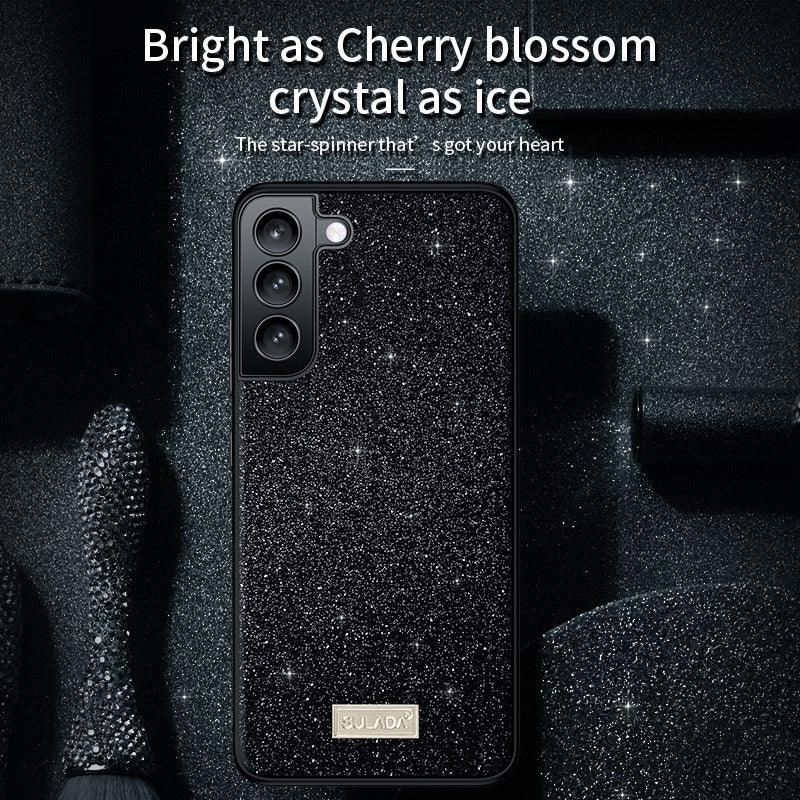 Luxury Glitter Leather Phone Case For Samsung S23 - Mobile Gadget HQ