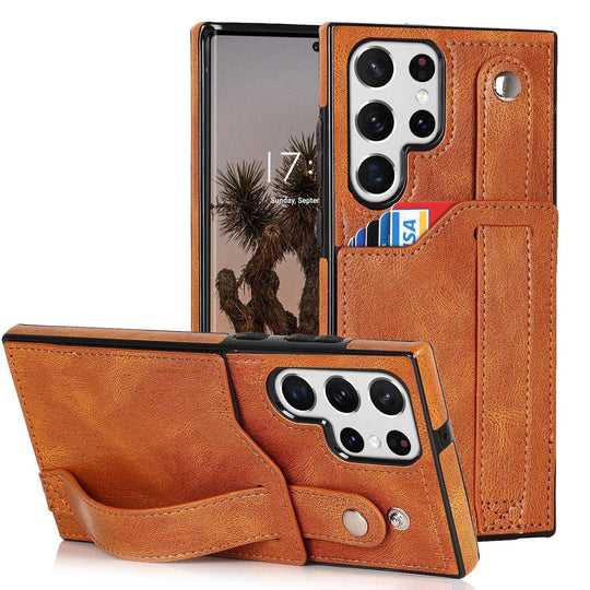 Luxury Mobile Phone Skin Protective Leather Case For Samsung - Mobile Gadget HQ