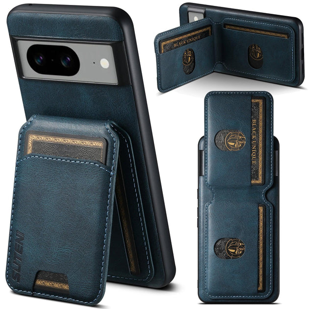 Google Pixel Leather Phone Case With Card Holder - Mobile Gadget HQ