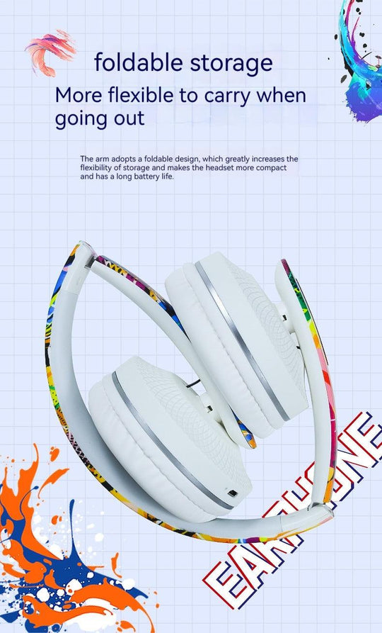 Wireless Bluetooth Headphones Graffiti - Mobile Gadget HQ