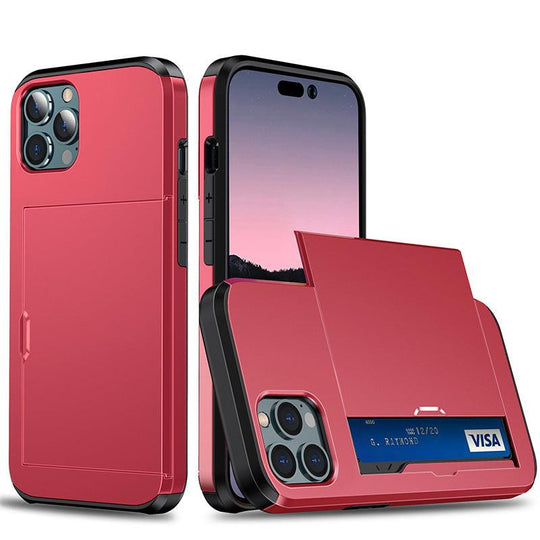iPhone Case Wallet with Credit Card Slot Holder For iPhone 12 13 14 - Mobile Gadget HQ