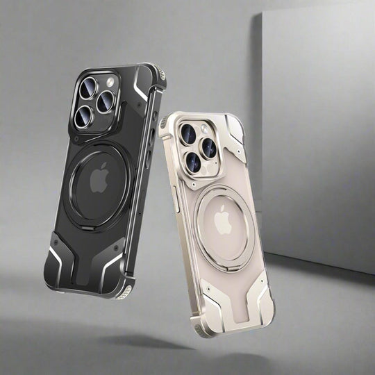 Magnetic iPhone 15 Case Metal Drop-resistant Protective Cover - Mobile Gadget HQ