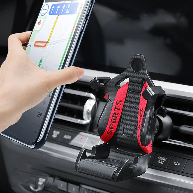 Racing Seat Shape Car Phone Holder Auto Air Vent - Mobile Gadget HQ
