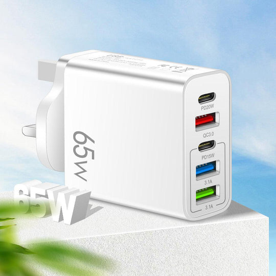 65W Mobile Phone Charger Multi Ports Fast Charging - Mobile Gadget HQ