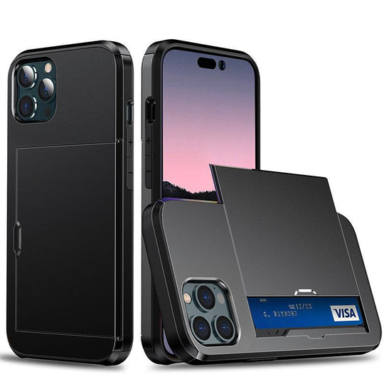 iPhone Case Wallet with Credit Card Slot Holder For iPhone 12 13 14 - Mobile Gadget HQ
