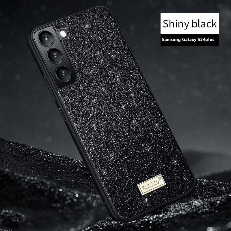 Luxury Glitter Leather Phone Case For Samsung S23 - Mobile Gadget HQ