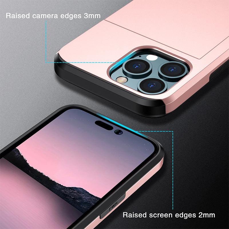 iPhone Case Wallet with Credit Card Slot Holder For iPhone 12 13 14 - Mobile Gadget HQ