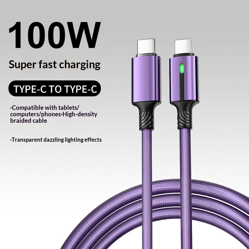 Dual USB-C fast charging cable for iPhone