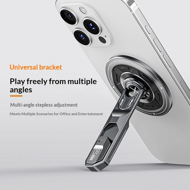 portable metal foldable phone stand for desk.