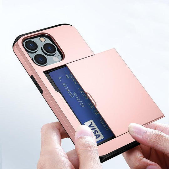 iPhone Case Wallet with Credit Card Slot Holder For iPhone 12 13 14 - Mobile Gadget HQ