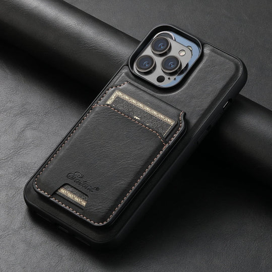 Magnetic Magsafe iPhone Case Wireless Chargering Case With Card Holder - Mobile Gadget HQ