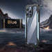 iPhone 15 Armor Case Transparent Metal Case - Mobile Gadget HQ