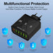 65W Fast Charging Mobile Phone Charger 6USB Multi Port Travel Charger - Mobile Gadget HQ
