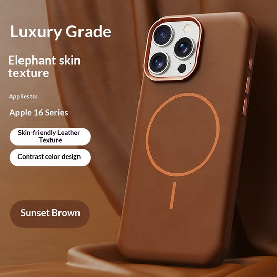 Luxury leather iPhone Magnetic case