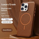 Luxury leather iPhone Magnetic case