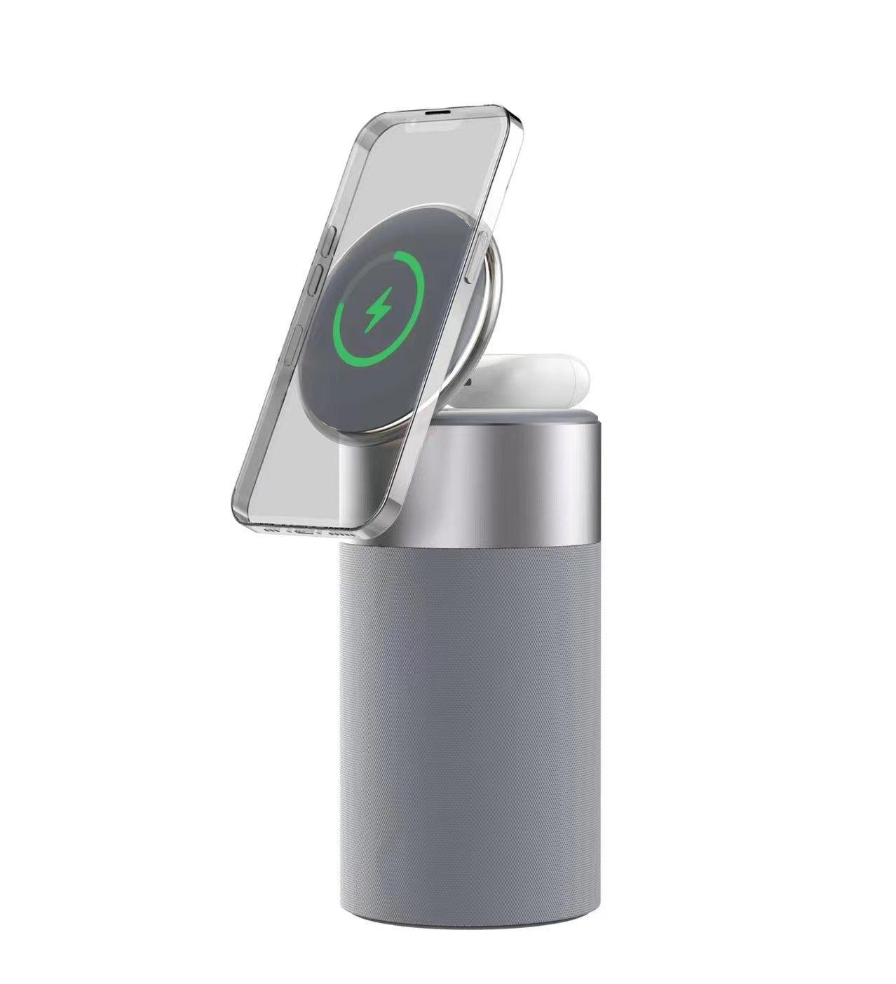 3 In 1 Multi-Function Wireless Charger Portable Bluetooth Speaker With Touch Lamp - Mobile Gadget HQ